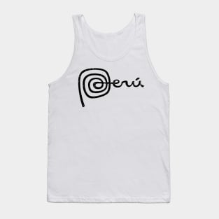 Peru Incas - Distressed Texture Tank Top